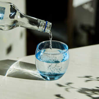 Belu mineral water in restaurants